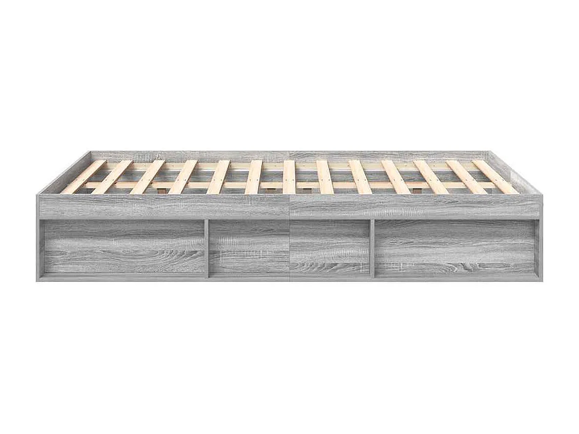 Bedframe zonder matras sonoma grijs 140x200 cm