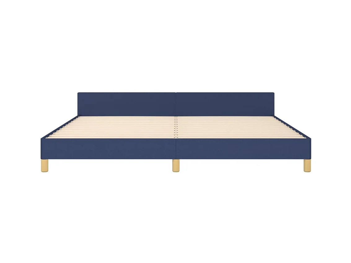 Bedframe zonder matras blauw 200x200 cm stof