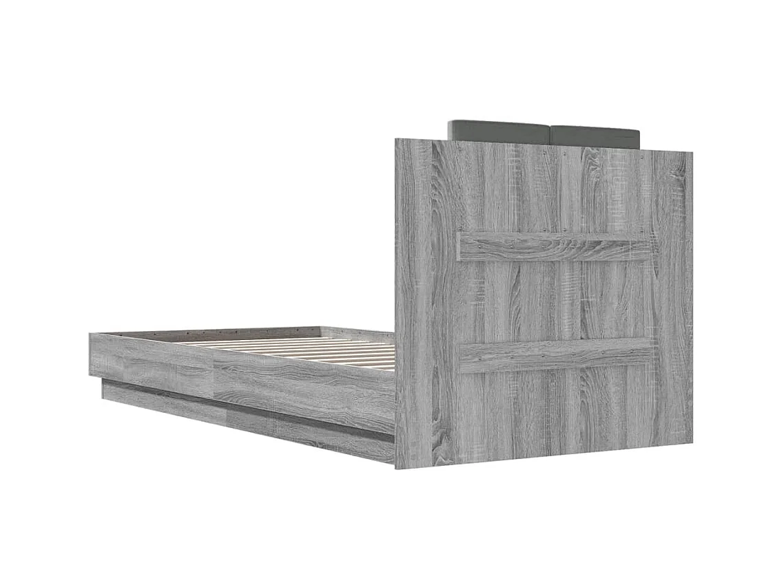 Bedframe zonder matras Sonoma grijs 100x200 cm