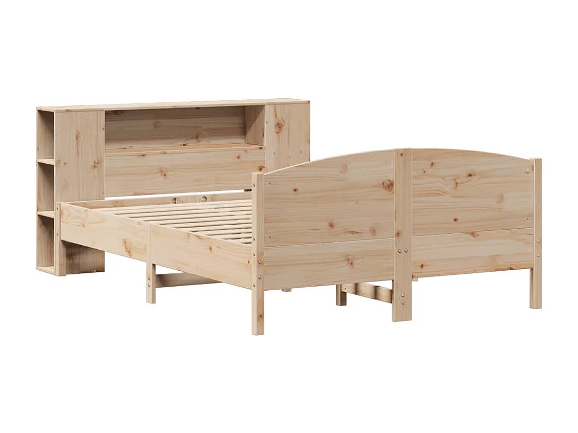 Regalbett ohne Matratze 135x190 cm Kiefer Massivholz