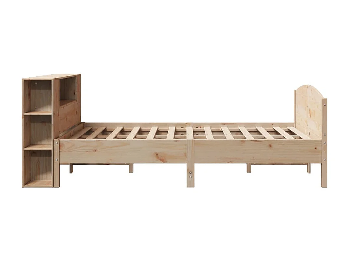 Regalbett ohne Matratze 135x190 cm Kiefer Massivholz