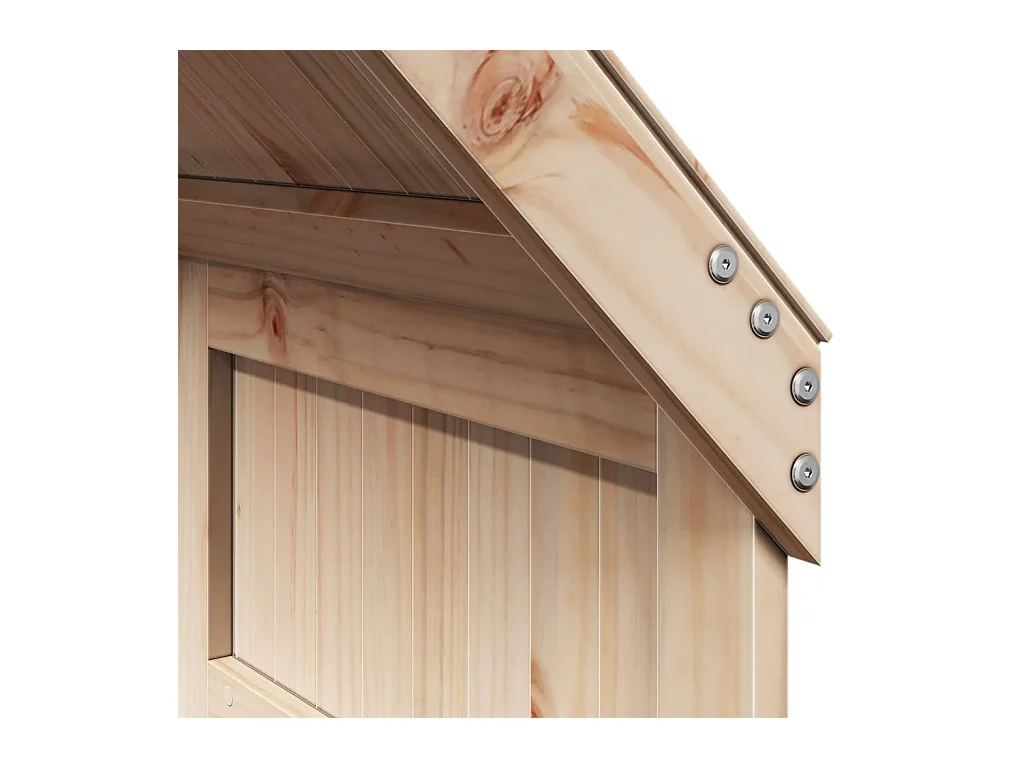 Etagenbett mit Leiter und Dach ohne Matratze 90x200 cm