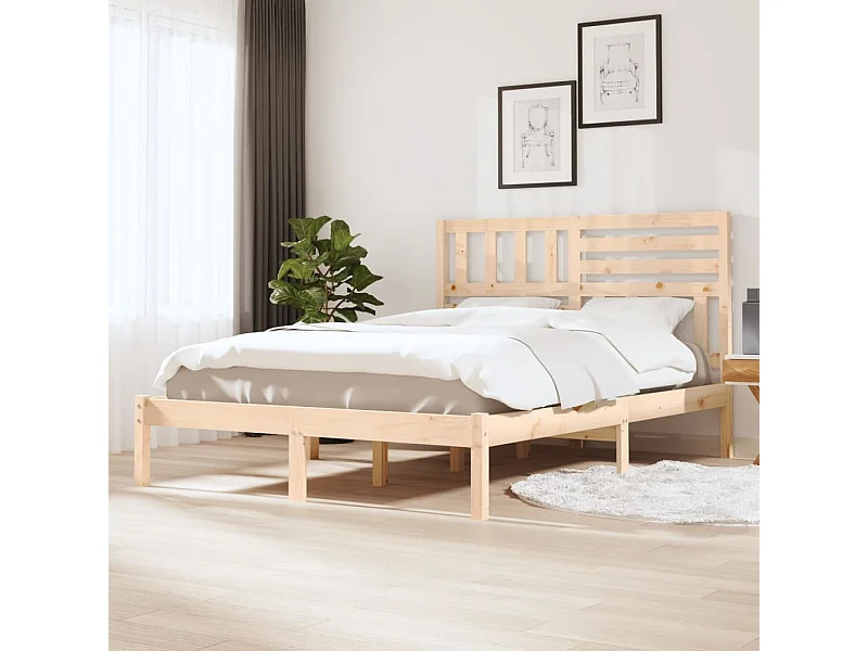 Cadre de lit sans matelas 120x190 cm bois de pin massif