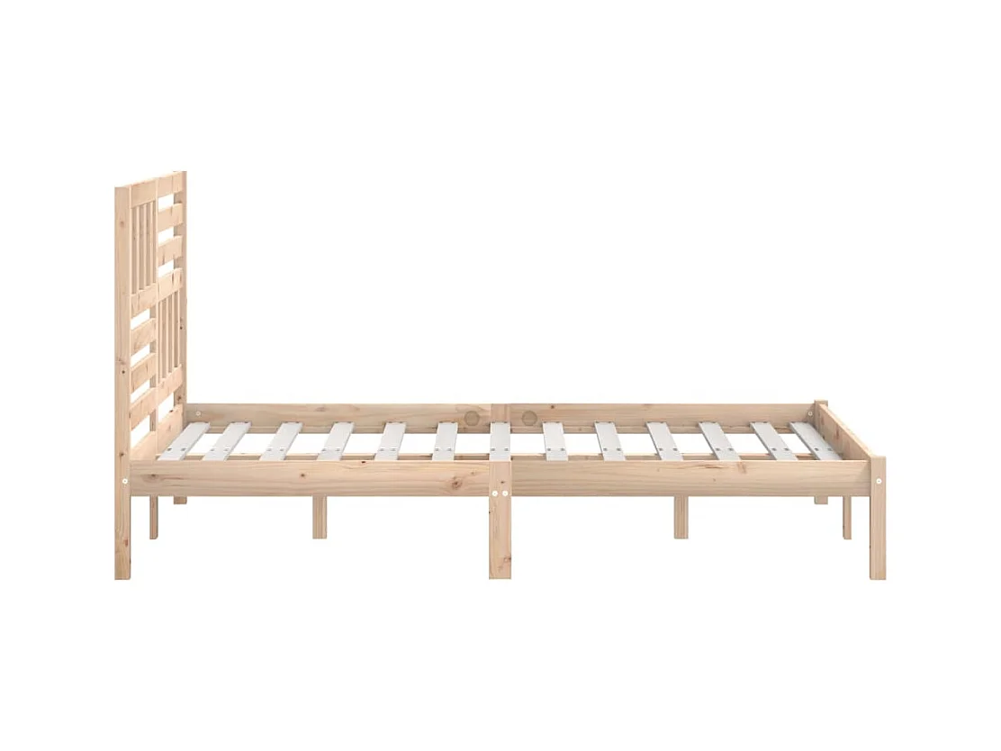 Cadre de lit sans matelas 120x190 cm bois de pin massif