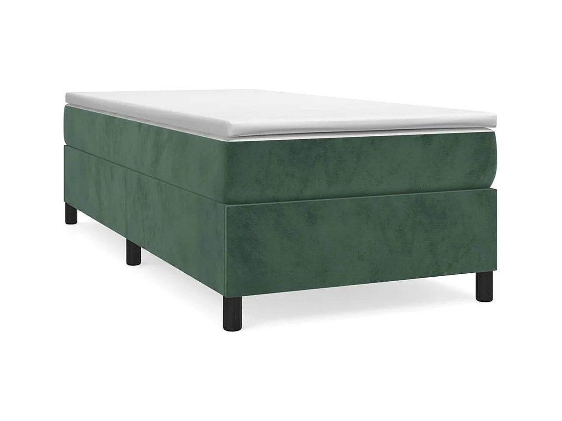 Lattenbodem met matras Donkergroen 100x200 cm