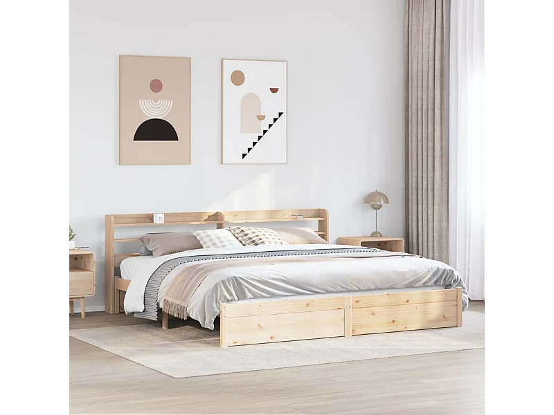 Bedframe met hoofdbord zonder matras 200x200 cm