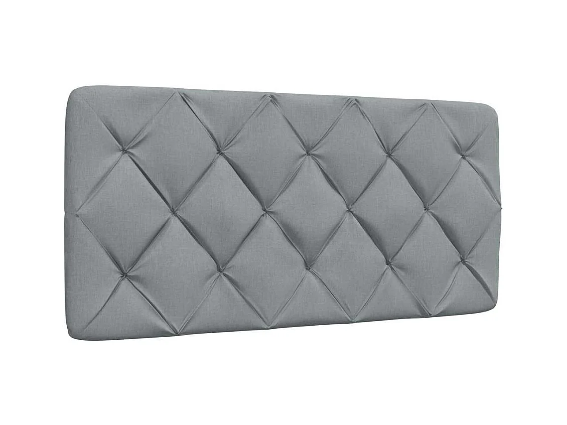 Bedframe zonder matras lichtgrijs 100x200 cm stof