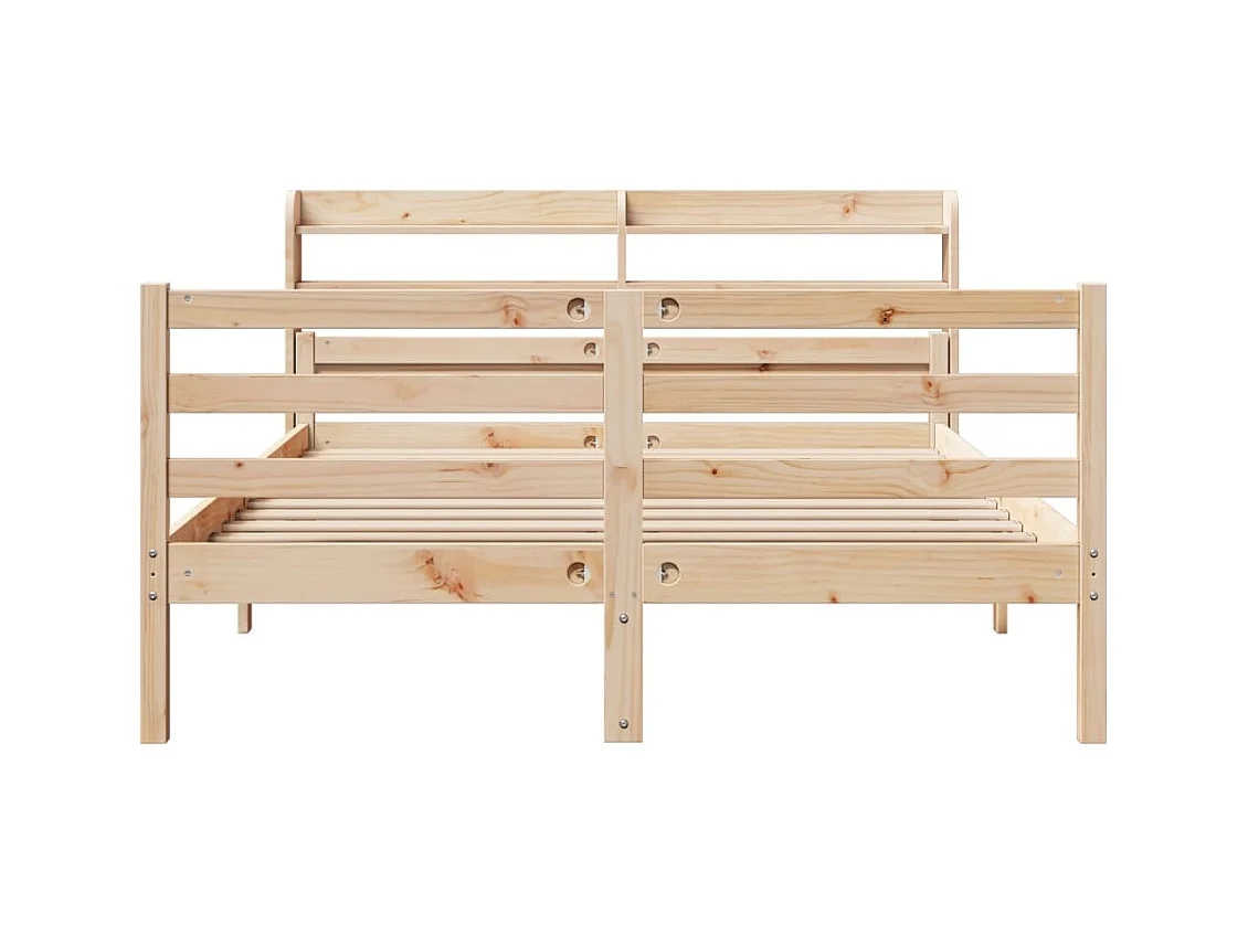 Bedframe met hoofdbord zonder matras 140x200 cm