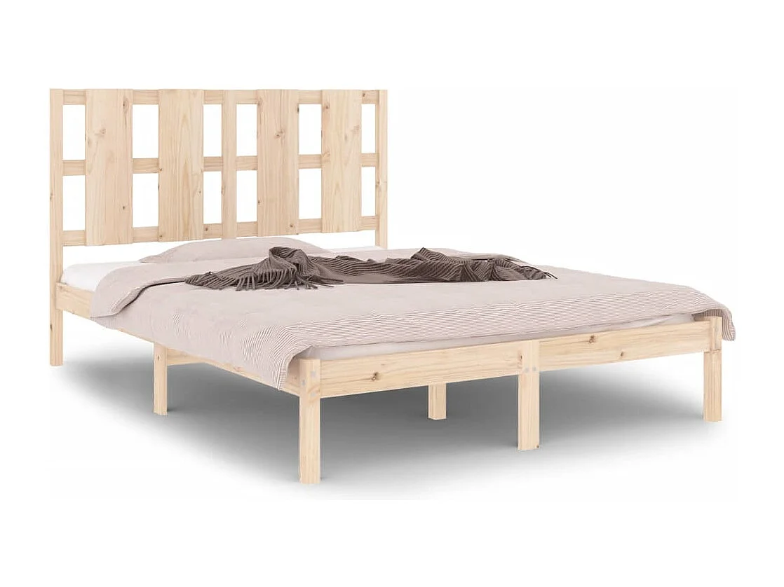 Cadre de lit sans matelas 120x190 cm bois massif