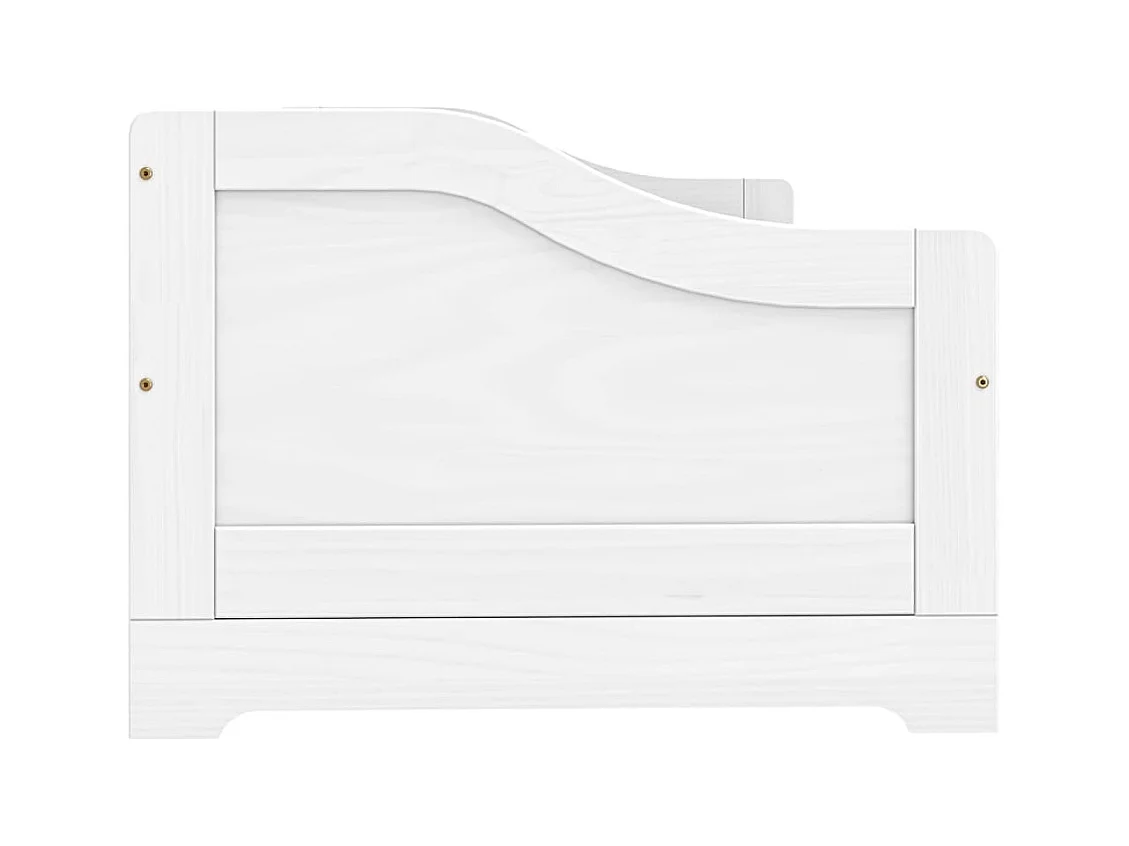 Dagbed met 3 lades zonder matras IRUN wit 90x200 cm