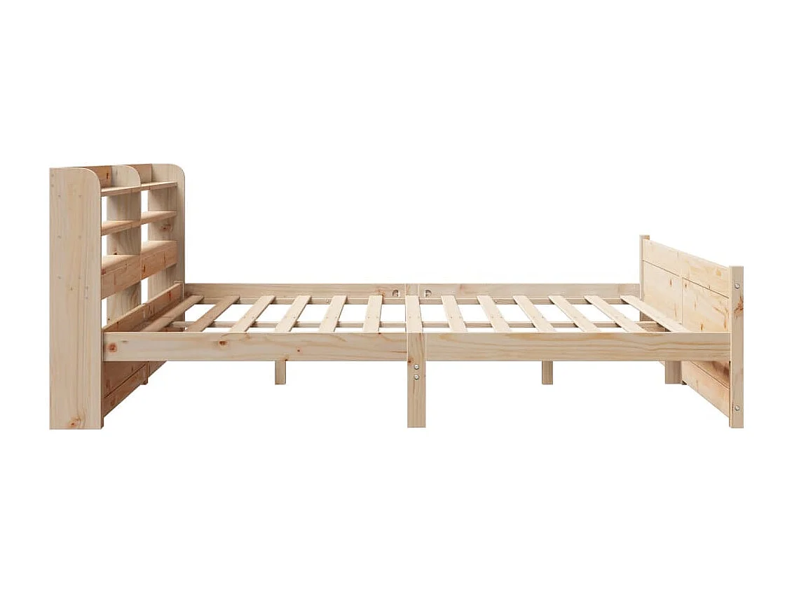 Cadre de lit avec tête de lit sans matelas 200x200 cm