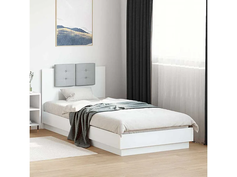 Struttura letto senza materasso bianco 90x200 cm
