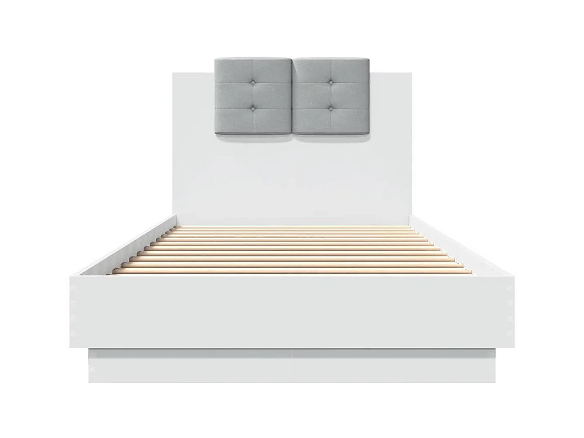 Struttura letto senza materasso bianco 90x200 cm