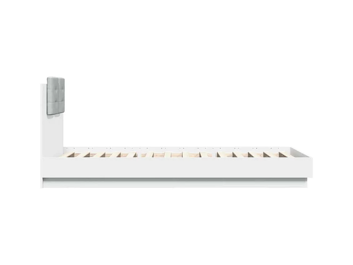 Struttura letto senza materasso bianco 90x200 cm