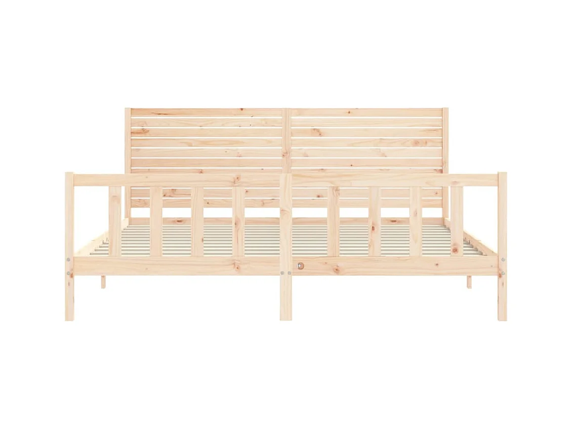 Bedframe zonder matras van massief grenenhout