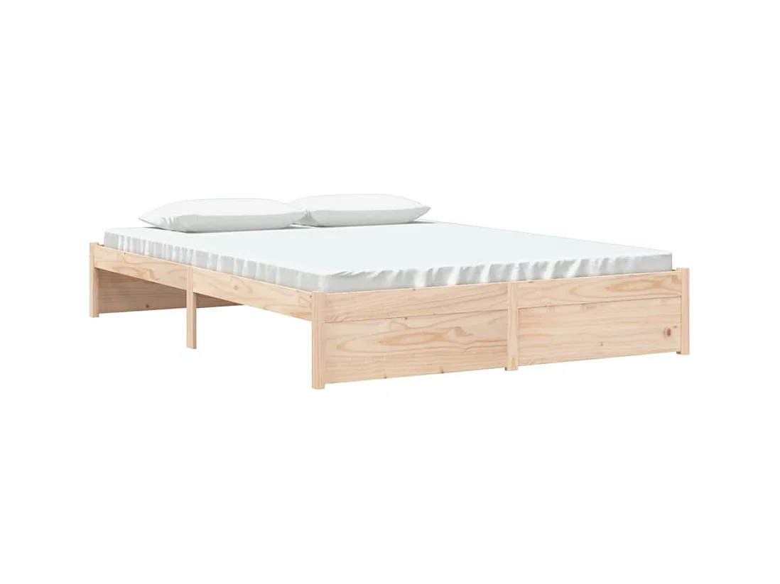 Bedframe zonder matras massief hout 150x200 cm