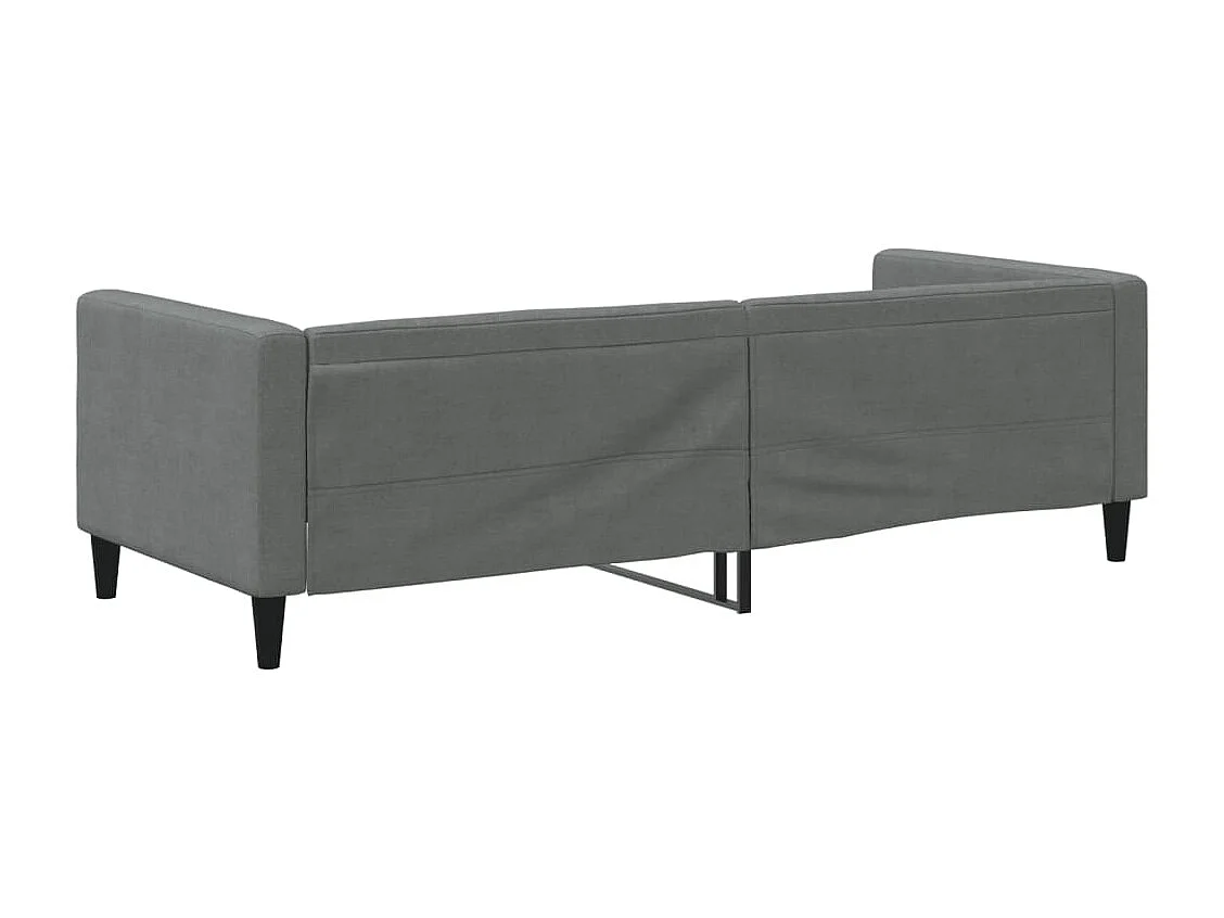 Lit de repos sans matelas gris foncé 80x200 cm tissu
