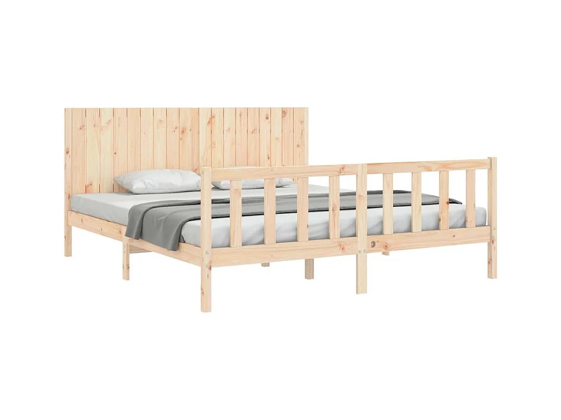 Bedframe zonder matras van massief grenenhout