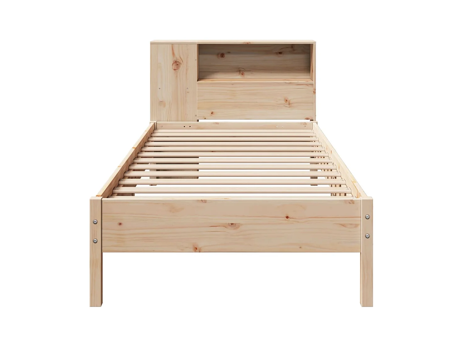 Bibliotheekbed zonder matras 100x200 cm massief grenenhout