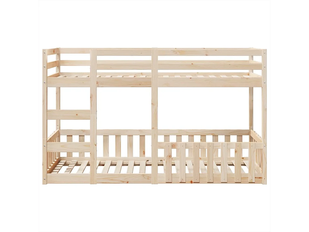 Letto a castello 80x200 cm in legno massello di pino