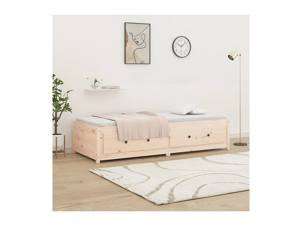 Dagbed zonder matras 80x200 cm massief grenenhout