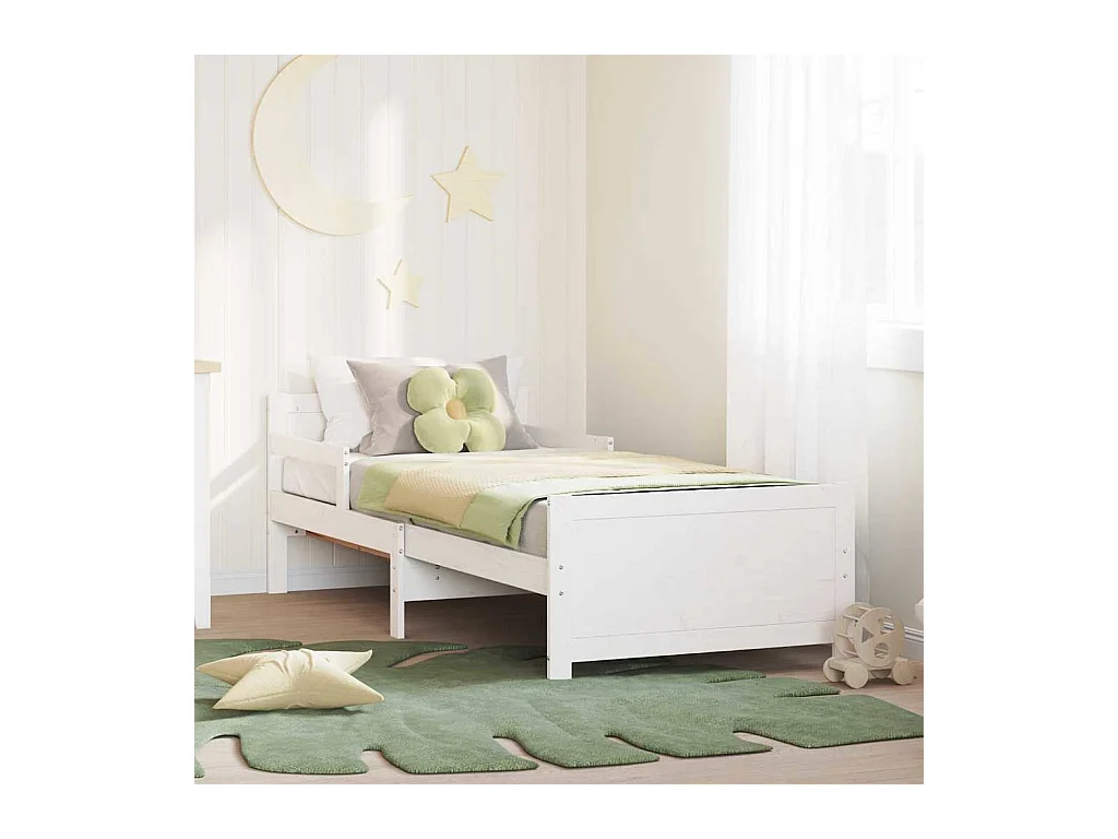 Uitschuifbaar kinderbed Overig Wit 80 x 130 / 165 / 200 cm