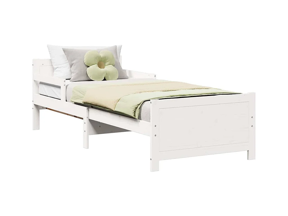 Uitschuifbaar kinderbed Overig Wit 80 x 130 / 165 / 200 cm