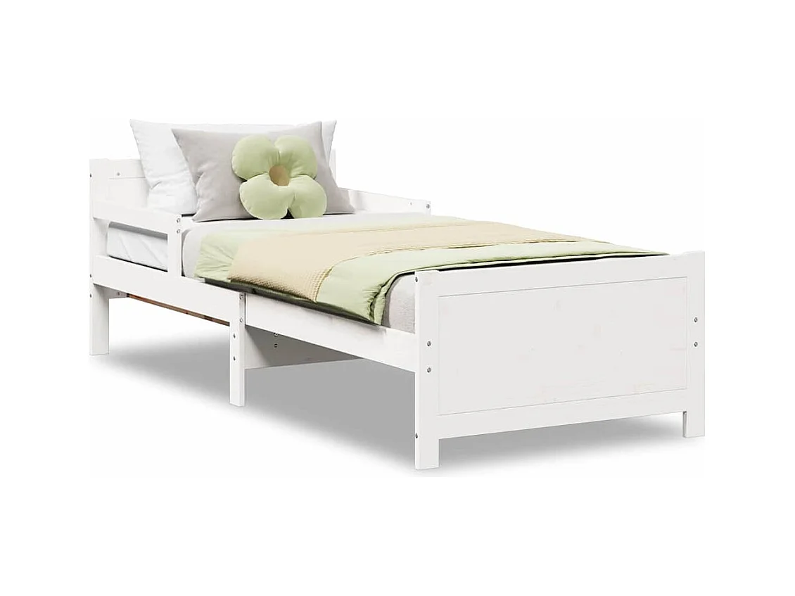 Uitschuifbaar kinderbed Overig Wit 80 x 130 / 165 / 200 cm