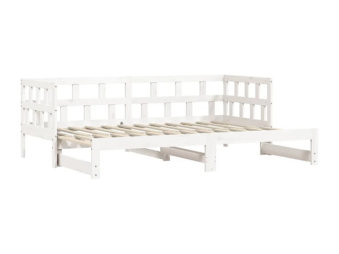 Lit de jour et lit gigogne sans matelas 90x190 cm bois massif