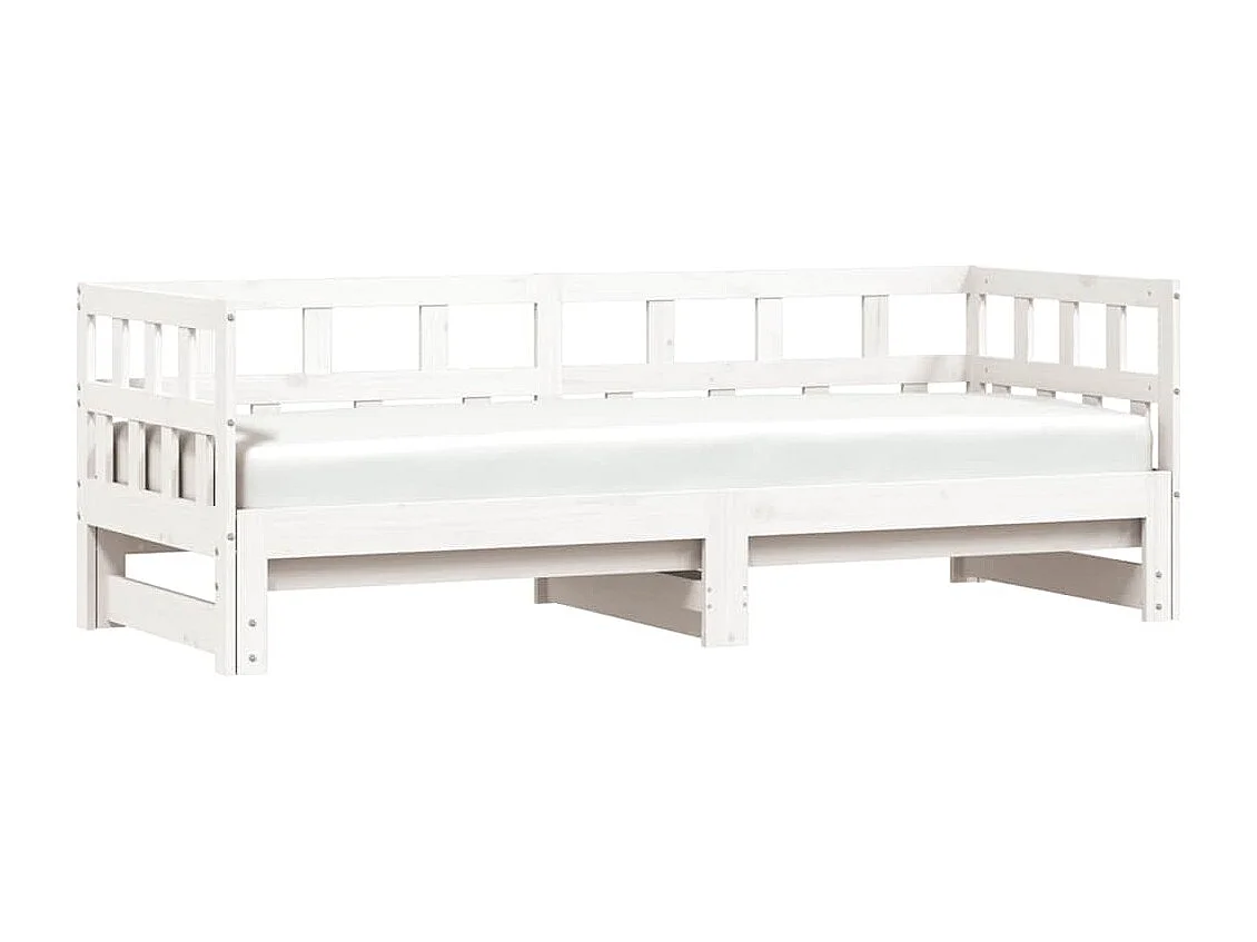 Lit de jour et lit gigogne sans matelas 90x190 cm bois massif