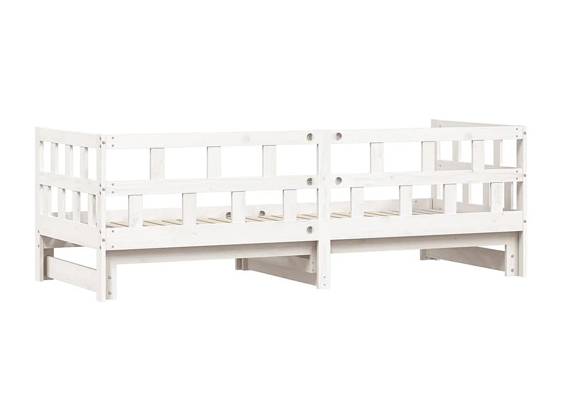 Lit de jour et lit gigogne sans matelas 90x190 cm bois massif