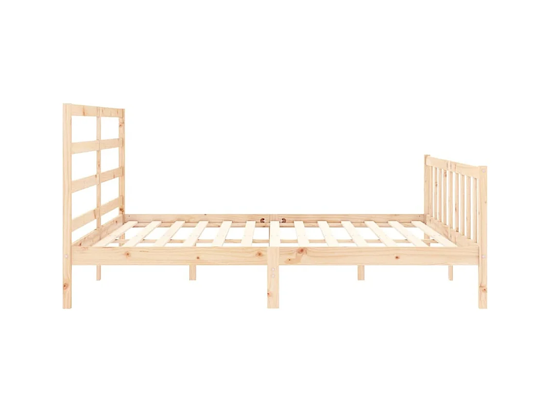 Bettgestell ohne Matratze 200x200 cm Kiefer Massivholz