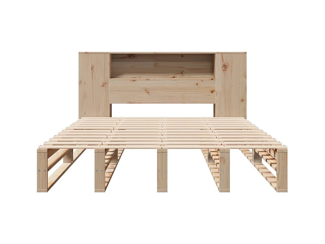 Cama biblioteca sin colchón 120x190 cm madera maciza