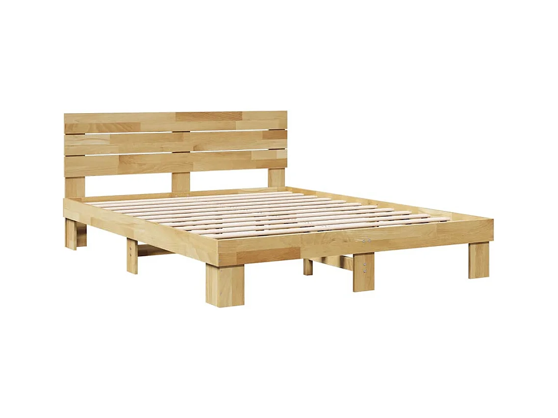 Cadre de lit avec tête de lit sans matelas 160 x 200 cm