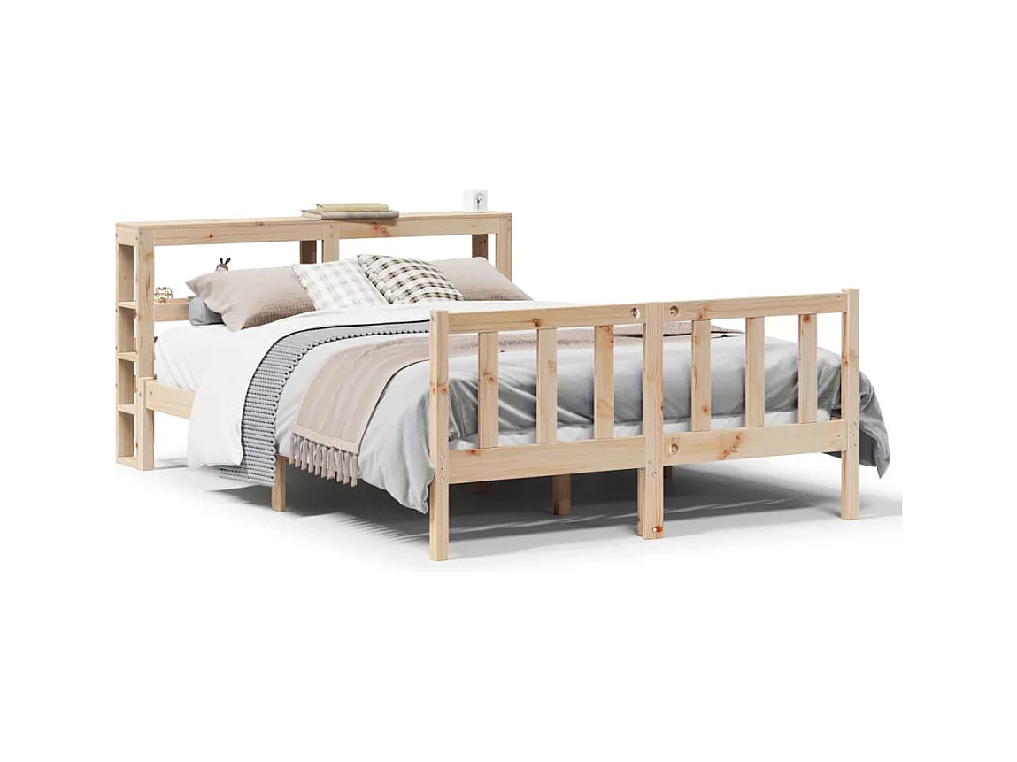 Bedframe zonder matras 120x190 cm massief grenenhout