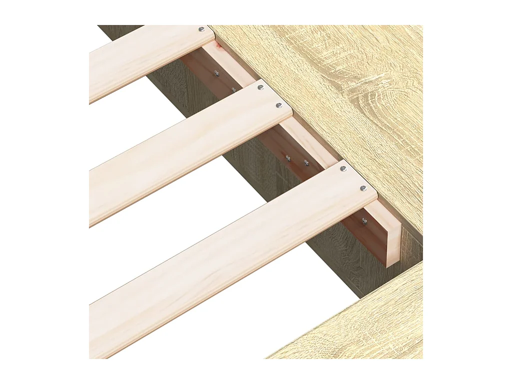 Bedframe zonder matras Sonoma eiken 140x200 cm