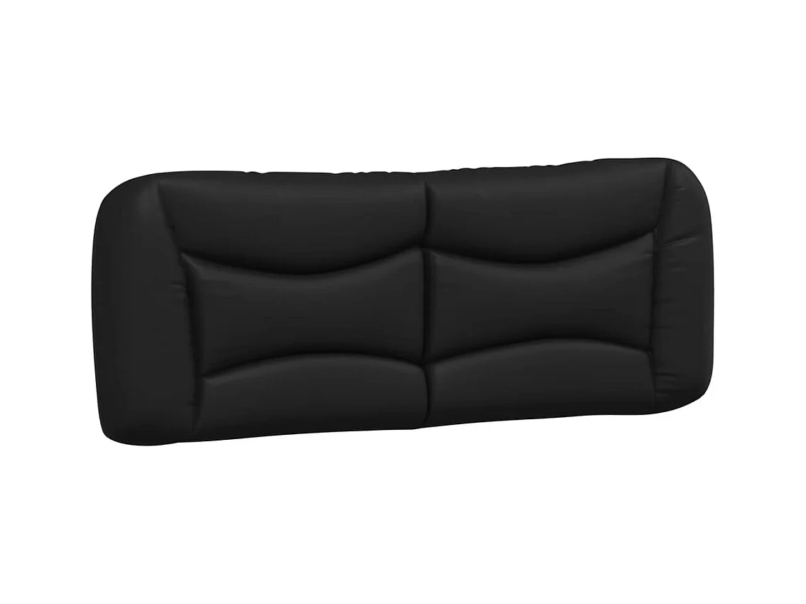 Struttura letto senza materasso nero e bianco 140x200 cm in similpelle