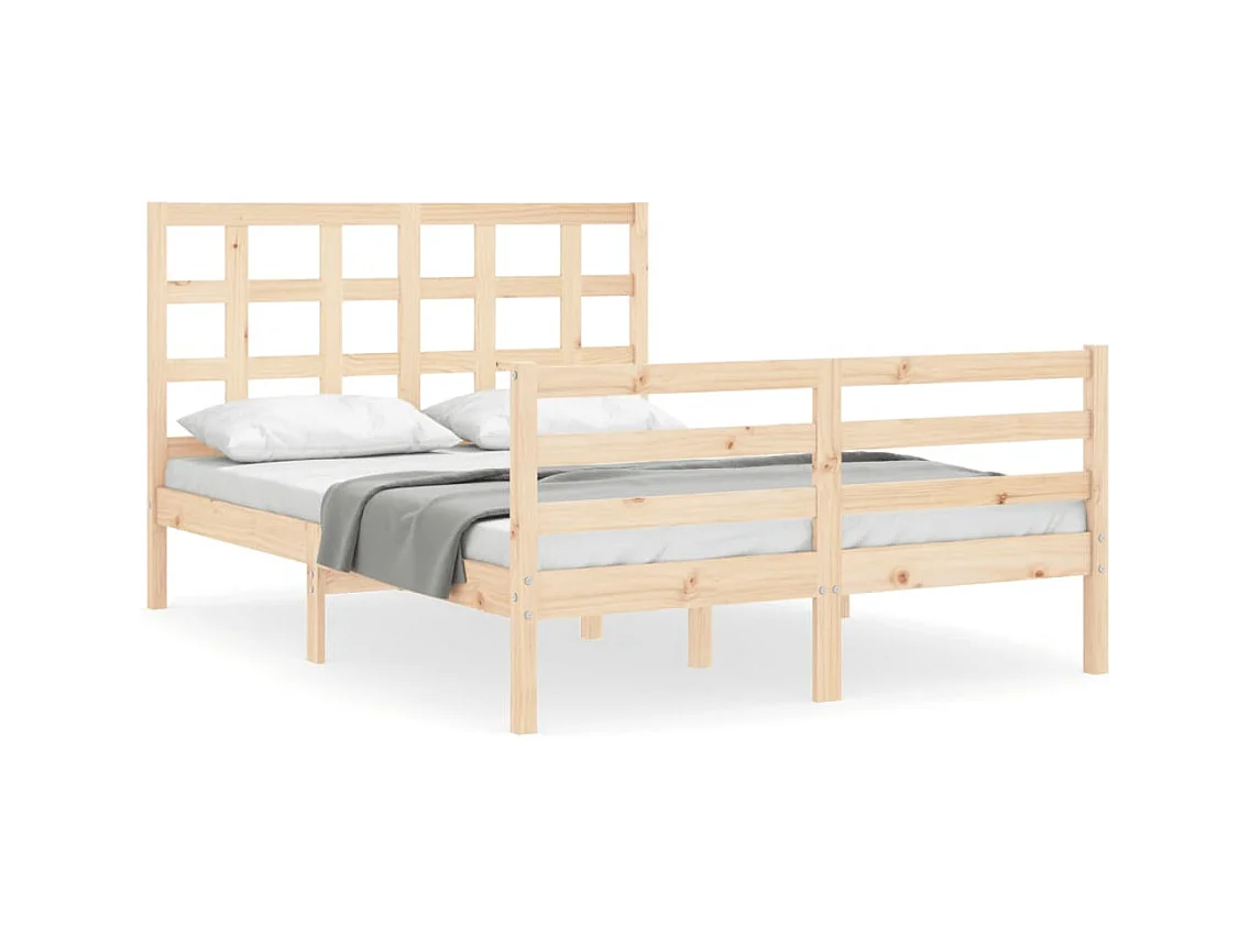 Bedframe zonder matras 140x200 cm massief hout