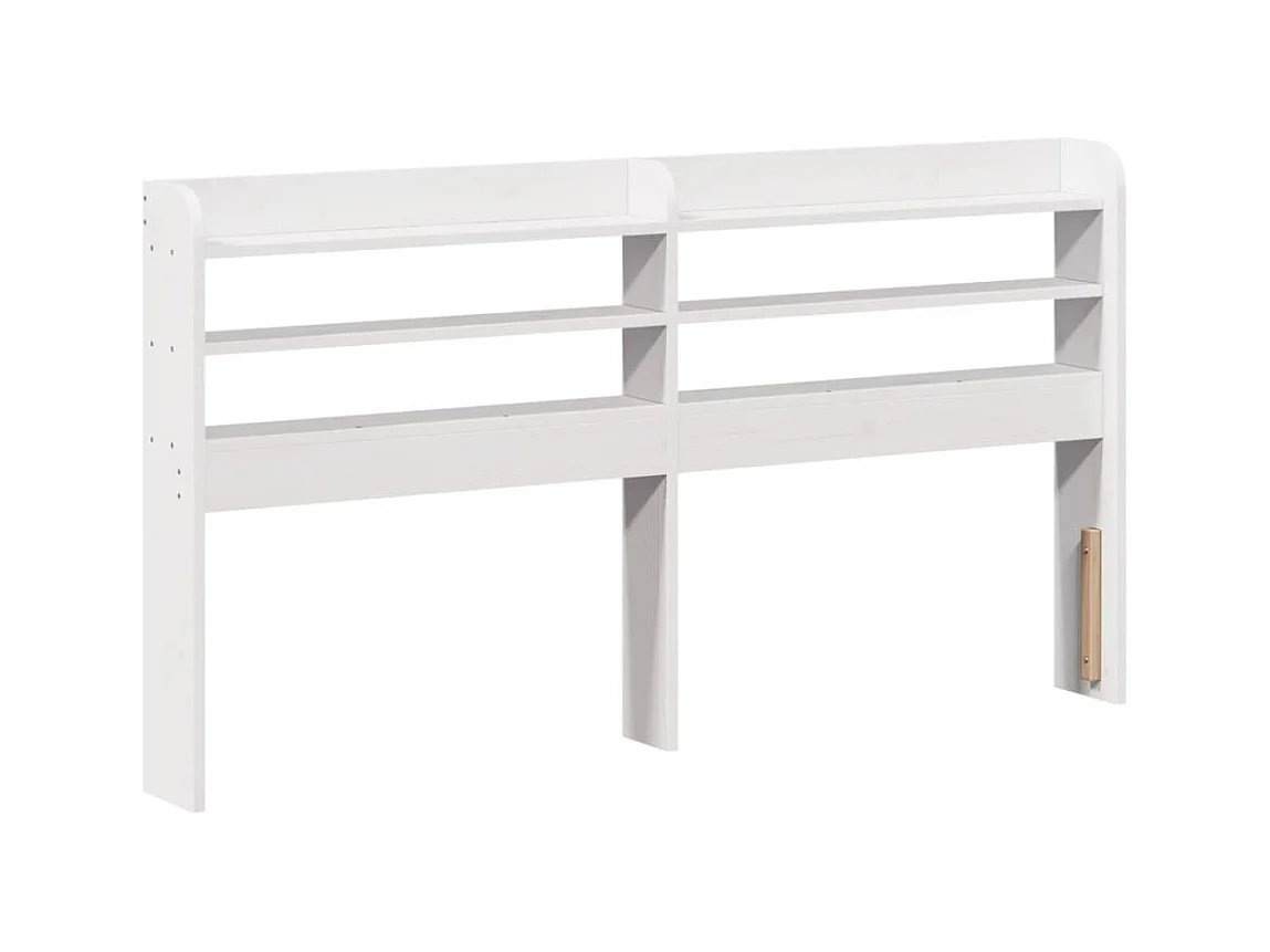 Struttura letto senza materasso bianco 90x200 cm in legno massello di pino