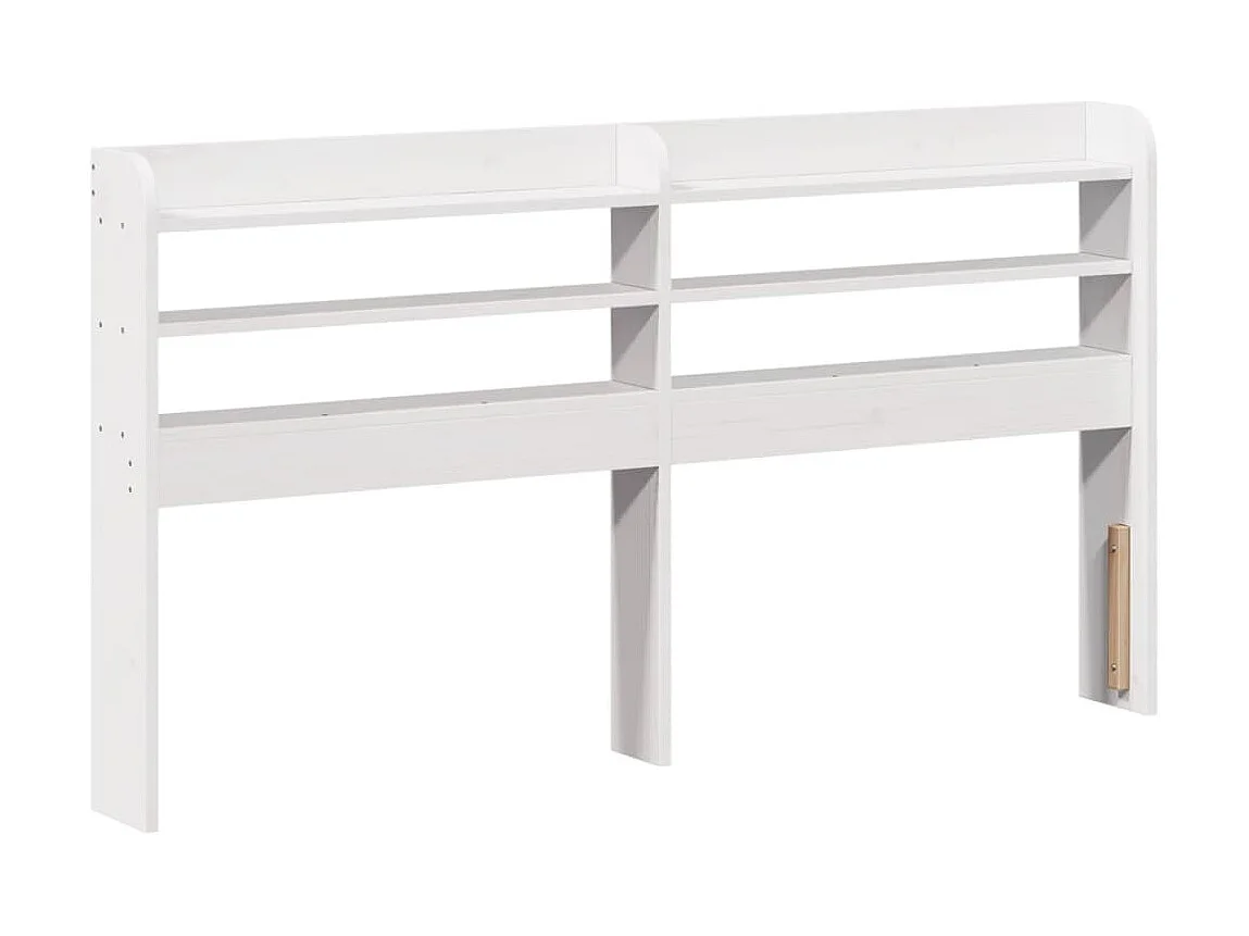 Cadre de lit sans matelas blanc 90x200 cm bois de pin massif