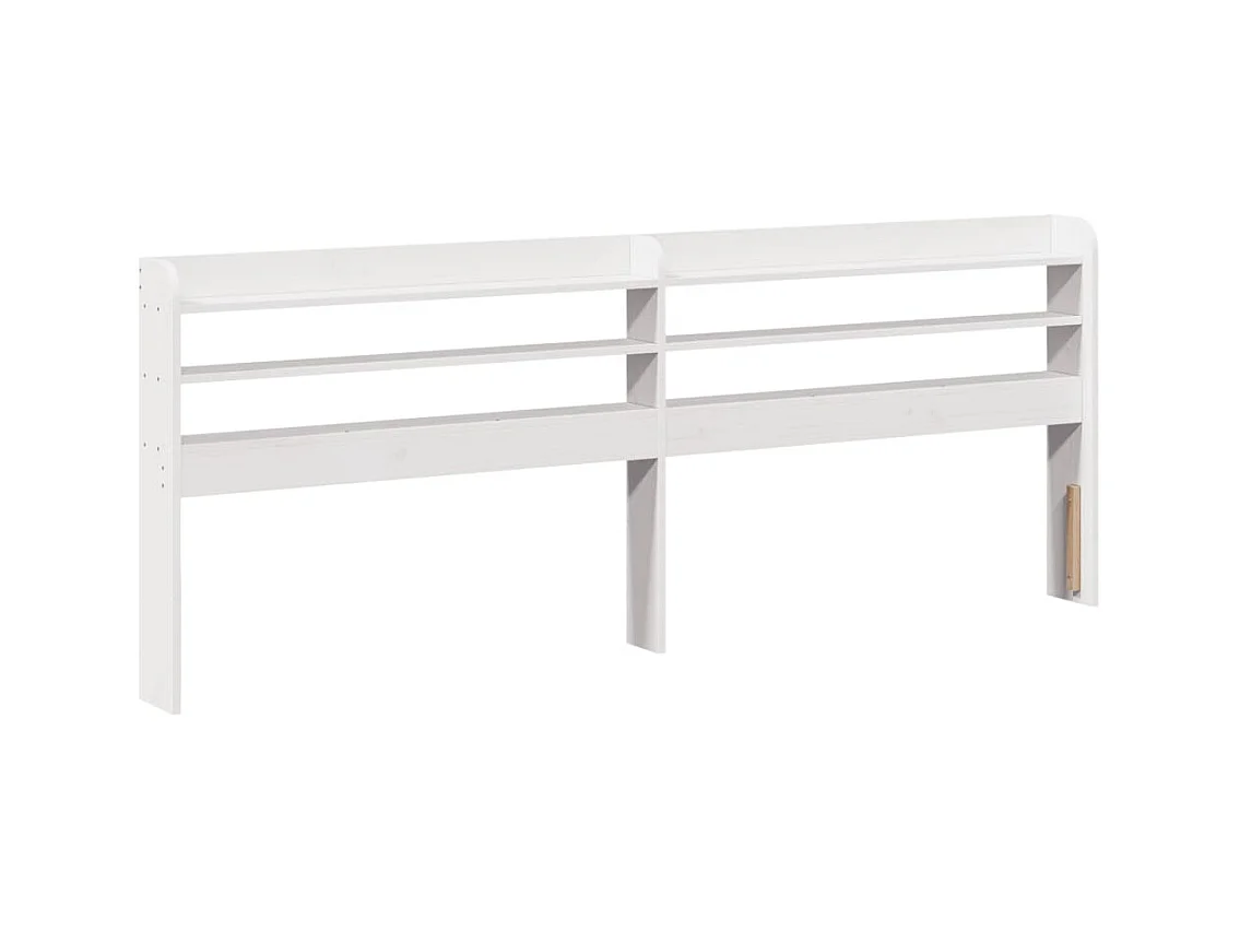 Struttura letto senza materasso bianco 160x200 cm in legno massello di pino