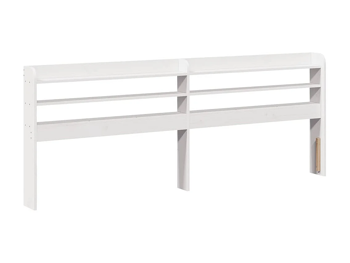 Struttura letto senza materasso bianco 160x200 cm in legno massello di pino