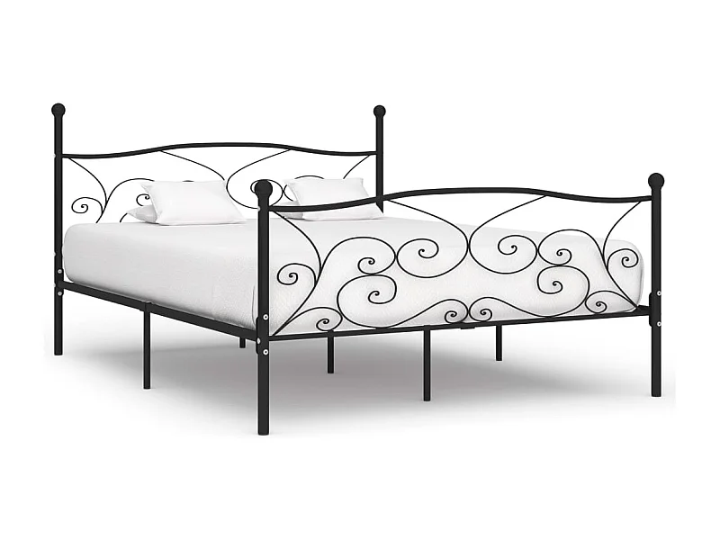 Bedframe zonder matras met metalen lattenbodem 200x200cm