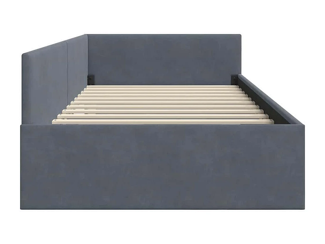 Eckbettgestell Other Dunkelgrau 90 x 200 cm