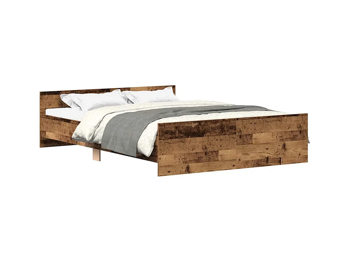 Bettgestell ohne Matratze Altholz 140x200 cm Holzwerkstoff