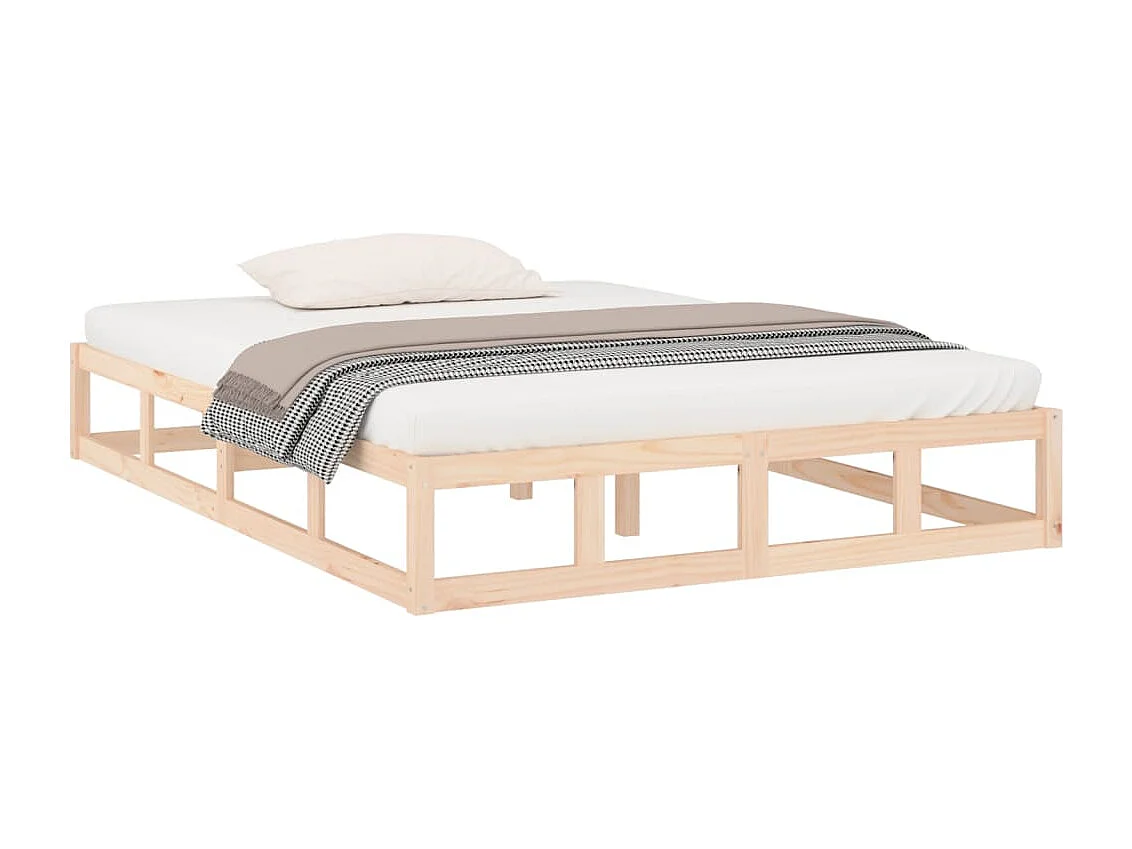 Bedframe zonder matras 200x200 cm massief hout