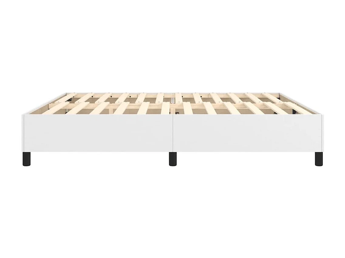 Bedframe zonder matras wit 200x200 cm kunstleer