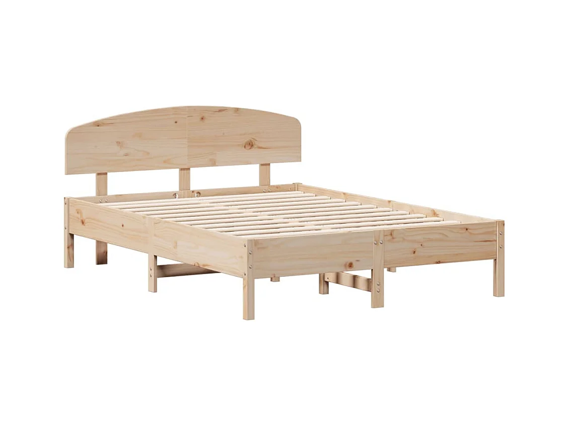 Bedframe zonder matras 140x190 cm massief grenenhout