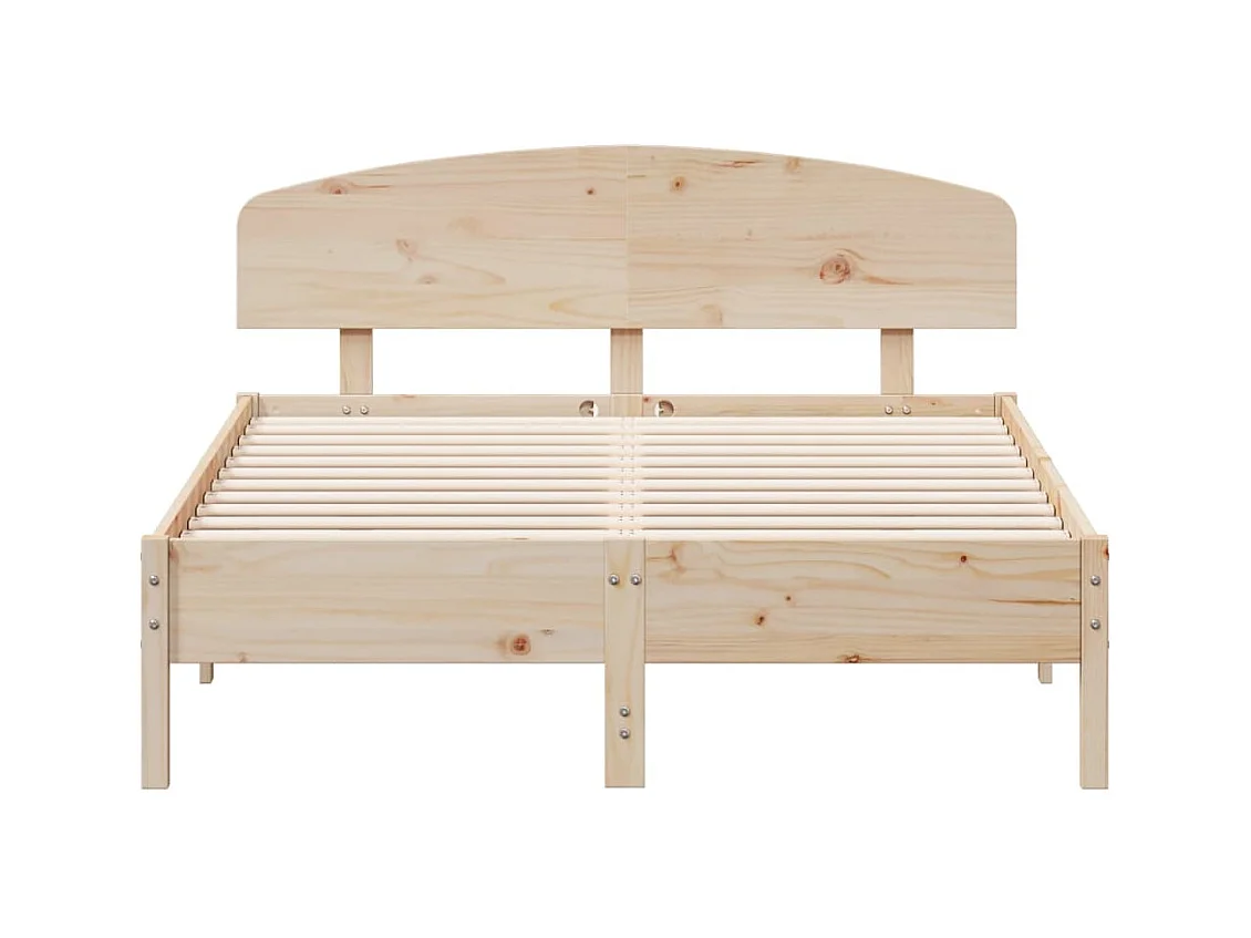 Bedframe zonder matras 140x190 cm massief grenenhout