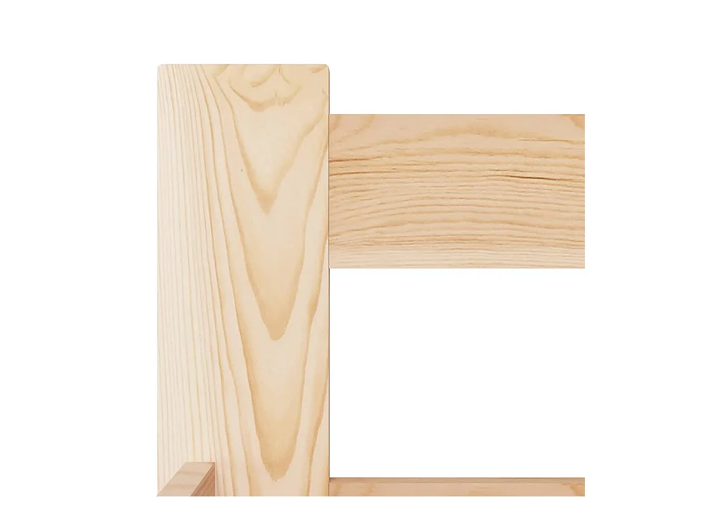 Cadre de lit sans matelas bois massif de pin 140x200 cm